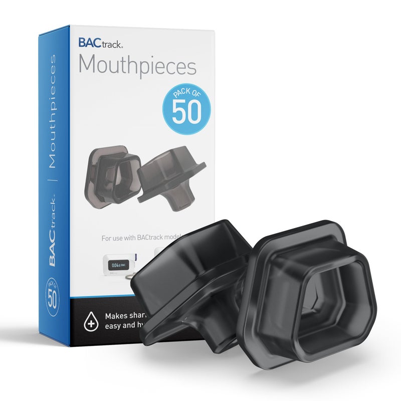 BACtrack CSeries Breathalyzer Mouthpieces 50 Count Compatible with BACtrack C6 and C8 Breath Alcohol Testers Not Compatible with BACtrack Mobile Smartphone Breathalyzer